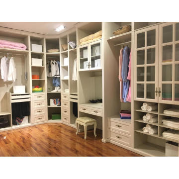 Modern Bedroom European Walk in Wooden Wardrobe Cupboard (ZH977)